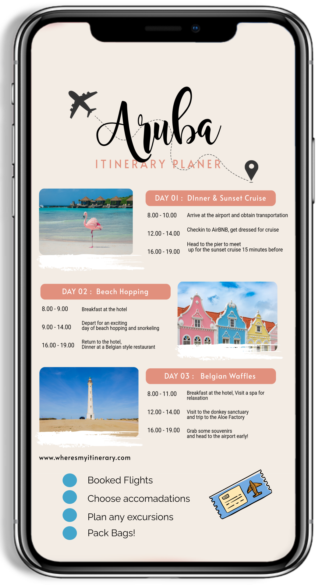 Phone Itinerary